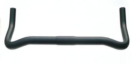HANDLEBAR Bullhorn, 31.8mm, 42cm Wide, Alloy, BLACK