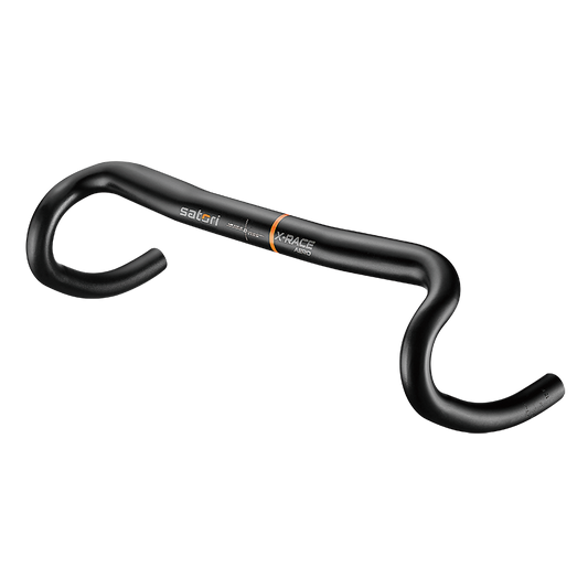 `A NEW ITEM - HANDLEBAR - 31.8mm Dia, 460mm wide, 122mm drop, 70mm reach, 16 deg flair, SATORI X-RACE AERO, matt black