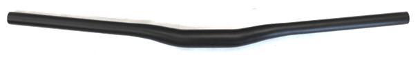 HANDLEBAR 31.8mm, 68cm Wide, 20mm Rise, 6 Deg Sweep, Alloy BLACK
