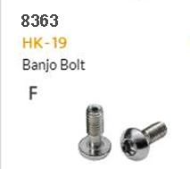 HYDRAULIC HOSE FITTING - F - HK-19, Banjo bag ,stainless,M6 x 17L (10 pack)