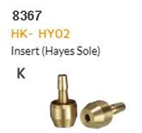 HYDRAULIC HOSE FITTING - K - HK-HY02, inserts for Hayes, dia 2.7x 6.7 x 12.8L brass, SOLD INDIVIDUALLY