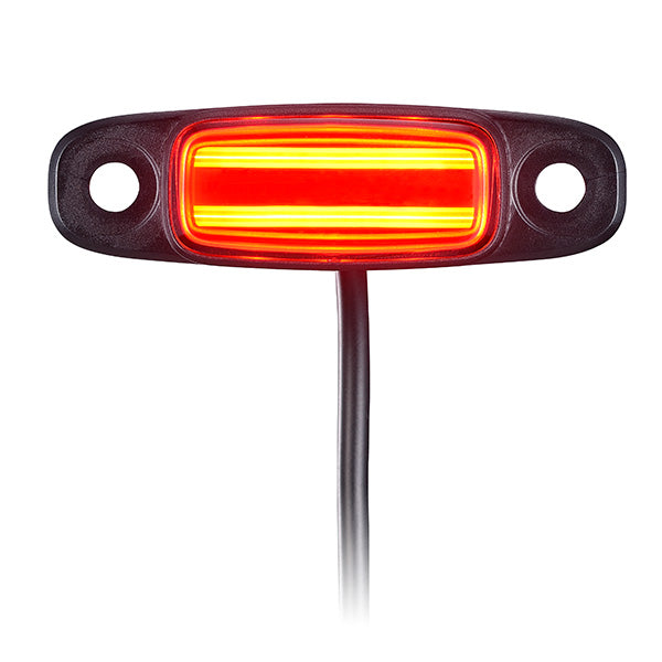 REAR LIGHT FOR E-BIKE - 2 Watt, 6-36V, SMD LED, w/1200mm cable, Carrier mounting, 50mm screw gap of bracket