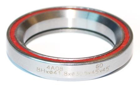 SEALED BEARING 1.1/8 I.D. 30.15 x 41.8 x 6.5mm, 45deg x 45deg, Coloured Dust Seal. RED