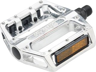 PEDALS - BMX Platform Pedal, one pc alloy, 1/2" axle, SILVER
