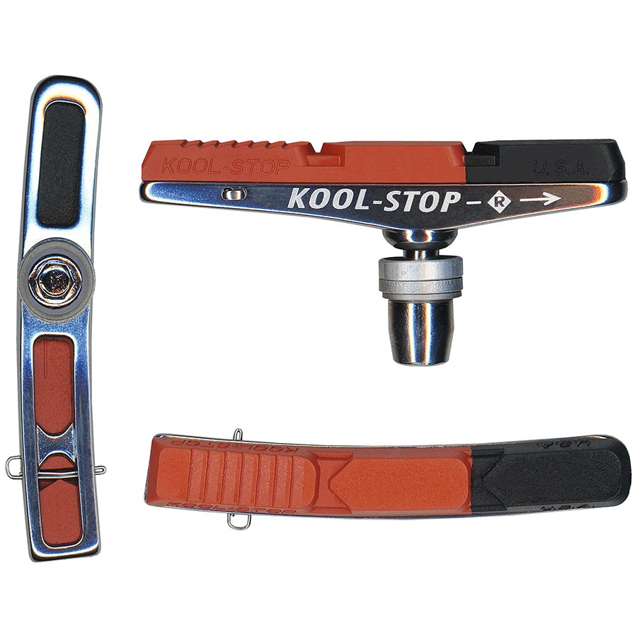 BRAKE PADS - KOOL STOP V2 HOLDER THREADED V2 DUAL INSERT