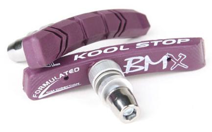 BRAKE PADS - KOOL STOP BMX PURPLE THREADED KSBMXP