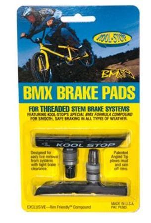 BRAKE PADS - KOOL STOP BMX BLACK THREADED KSBMXB