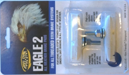 BRAKE PADS - KOOL STOP EAGLE 2 WHITE THREADED KSE2TW