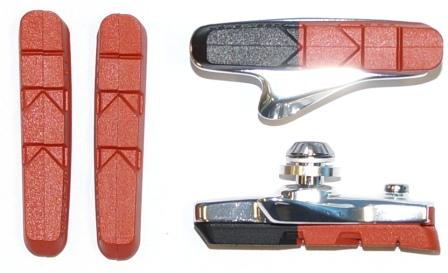 BRAKE PAD - KOOL STOP ROAD HOLDER DURACE KSRHD Dual Compound, includes spare set of Salmon Pads