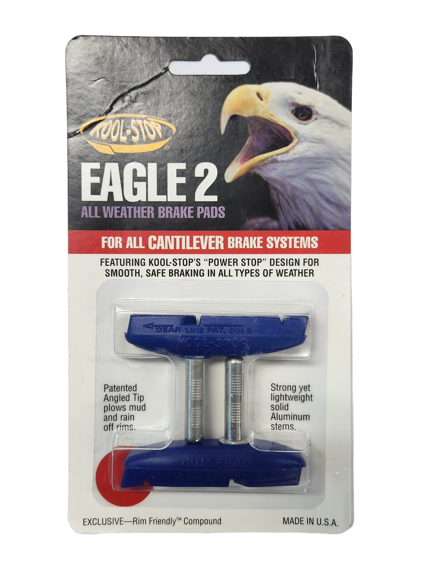 BRAKE PADS - KOOL STOP EAGLE 2 BLUE CANTI KSEC2BLU