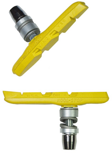 BRAKE PADS - KOOL STOP - THINLINE THREADED YELLOW - KS-TLTY