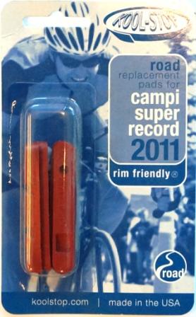 BRAKE PADS - KOOL STOP SUPER RECORD INSERT SALMON KSSRSA