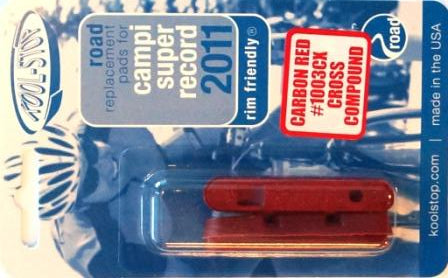 BRAKE PADS - KOOL STOP SUPER RECORD INSERT 1003 CARBON CROSS KSSR03CX