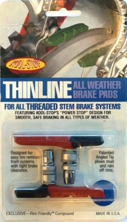 BRAKE PADS - KOOL STOP DUAL COMP T-LINE THREADED KSTLTDL