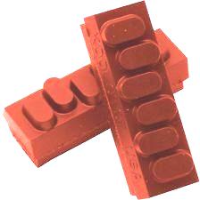BRAKE PADS - KOOL STOP WEINMANN 6 DOT INSERT SALMON 4 pieces KS-W6SA
