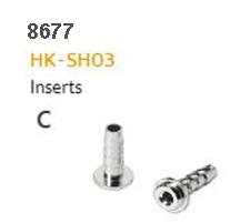 HYDRAULIC HOSE FITTING - C - HK-SH03, Brass Barb Insert For Shimano (BH59), 2.4 x 4.6 x 13mm, Suits 5mm Hose SOLD INDIVIDUALLY