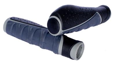 Grips, L:130mm, triple density, gel, w/plugs, Quality Velo product