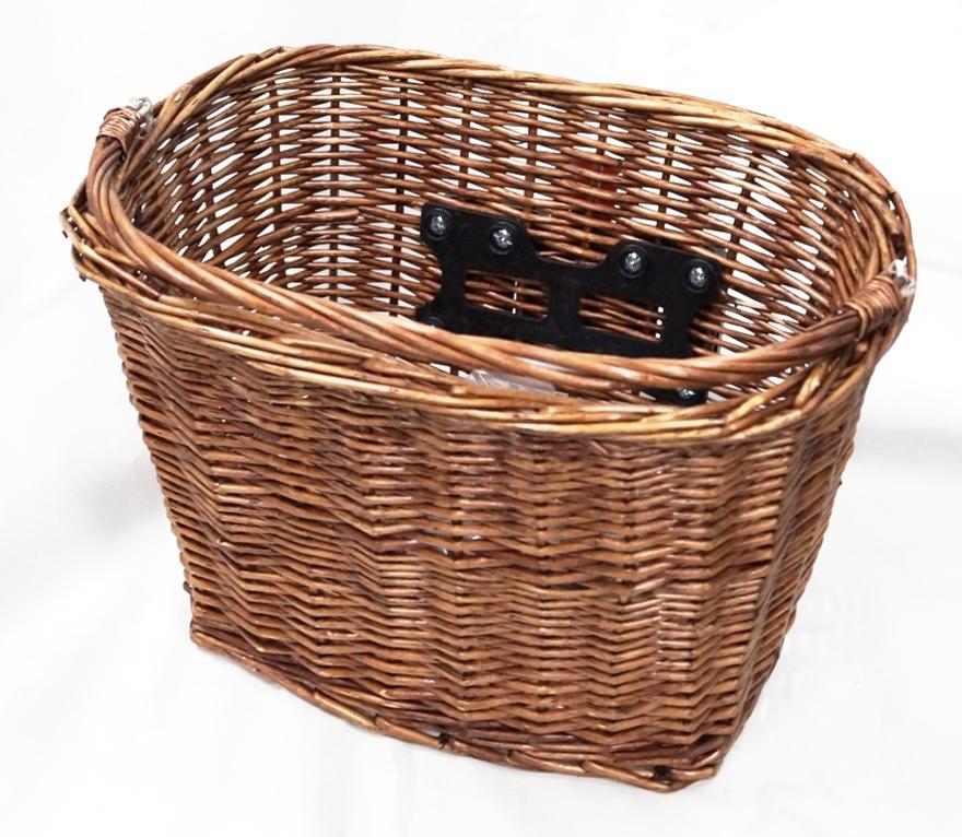 Sorry temp o/s see 8810 BASKET - Front, Wicker, Q/R, Rectangular Shape, With Handle, 350mm x 260mm x 220mm