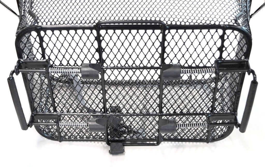BASKET - Large REAR - Pet Carrier, Q/R Base, Includes Dome wire "clip in" Lid, Padded Base & Anchor Strap, 40cm x 30cm x 35cm