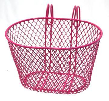 BASKET Kids 'Hook on type' Steel Wire Mesh 24 x 18 x 15 PINK