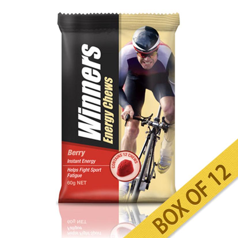 Winners Energy Chews 60 g Berry Winners (12 Packets)