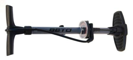 BETO BOA Floor pump, plastic, auto switching AV/FV SMART head, big 3.5" round gauge, 160psi