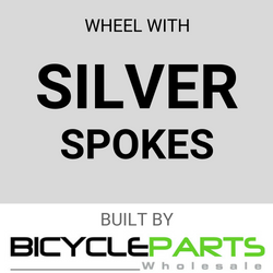WHEEL - 700C Weinmann 4019C 36H P/j Silver Rim, 2 SPEED INTERNAL COASTER 3/8 Nutted (117mm OLD) Loose Ball Sturmey Silver Hub, Mach 1 SILVER Spokes
