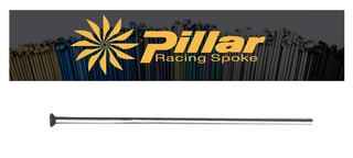SPOKES - STRAIGHT PULL, Pillar SILVER Spokes, 310mm ( NO THREAD ), 14 Gauge, Stainless Steel, (Sold Individually)