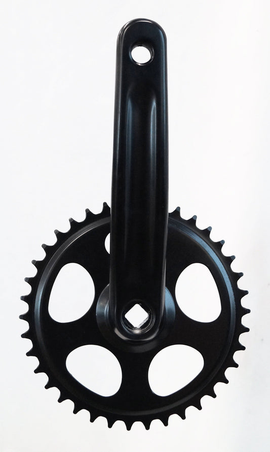 Chainwheel TANDEM 3/32 . 38T. 170mm  steel black  alloy crank (L/H SIDE ONLY)
