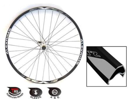 WHEEL 29/700c Alex EVO-2 D/w Black Eyeleted Rim , White Sealed 6 Alloy Hub , D.T Comp Black Spokes
