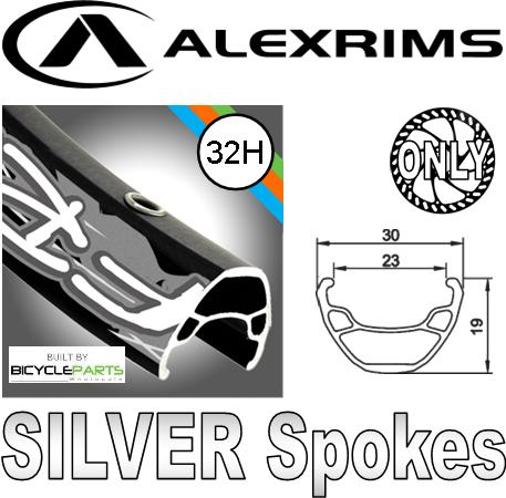 WHEEL - 29er Alex FR30 32H P/j Schrader Valve Black Rim, 8/11 SPEED 12mm T/A (148mm OLD) 6 Disc Sealed Novatec Boost Black Hub, Mach 1 SILVER Spokes
