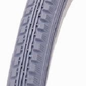 Tyre 24 x 1.3/8 GREY Block Wheelchair, Quality Vee Rubber Tyre (37-540)