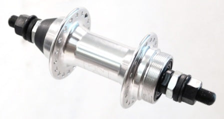 Hub, REAR, Alloy, Screw On Nutted Silver 36H Suit BMX/Single Speed (OLD110mm)