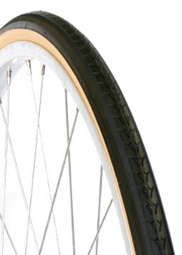 TYRE 27 x 1.1/4 BLACK with GUM WALL Speed Tread 85PSI, Quality Vee Rubber Tyre (32-630)