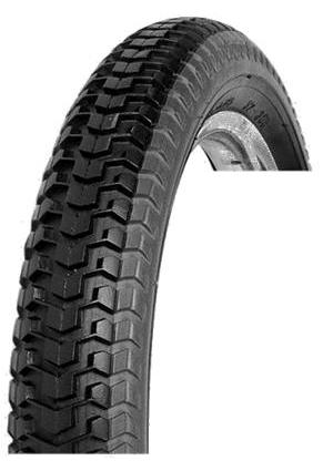 TYRE 18 x 2.125 BLACK , Quality Vee Rubber Tyre (57-355)