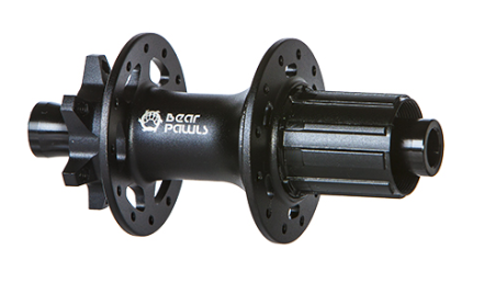HUB "BEAR PAWLS"- 8/11 SPEED, 12mm T/A BOOST (148mm OLD), 6 Disc, 32H, Sealed , 6 pawl 72t Engagement Black