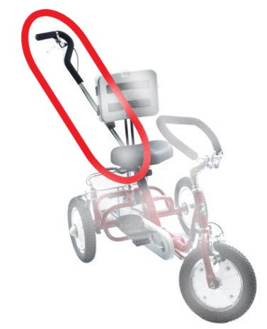 Rear Steer Kit for Rehatri Trike 12"Front and rear wheel size, RED