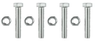 M8, 45mm, Suits Industrial Trike Rear Guards, Full Threaded, C.P. (Bag 4)