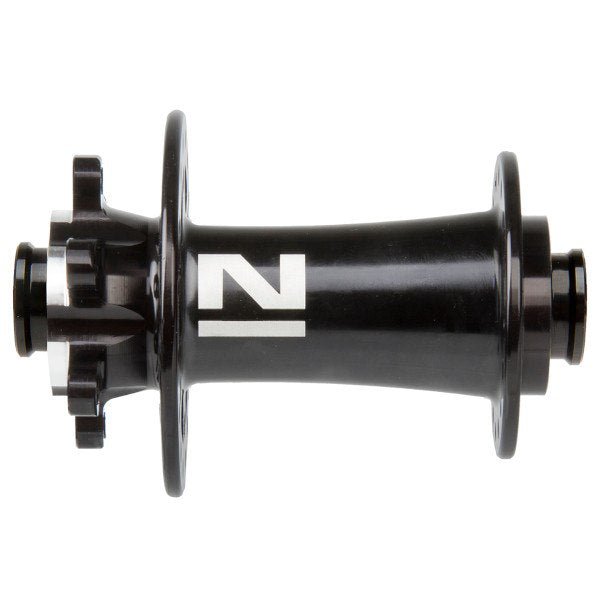 Hub, Front. 6 Bolt DISC Black 2 Sealed Bearings, 32H, 15mm Through, 100mm OLD,Hub,W/Novatec Logo, W/O Axle, Weight: 155g