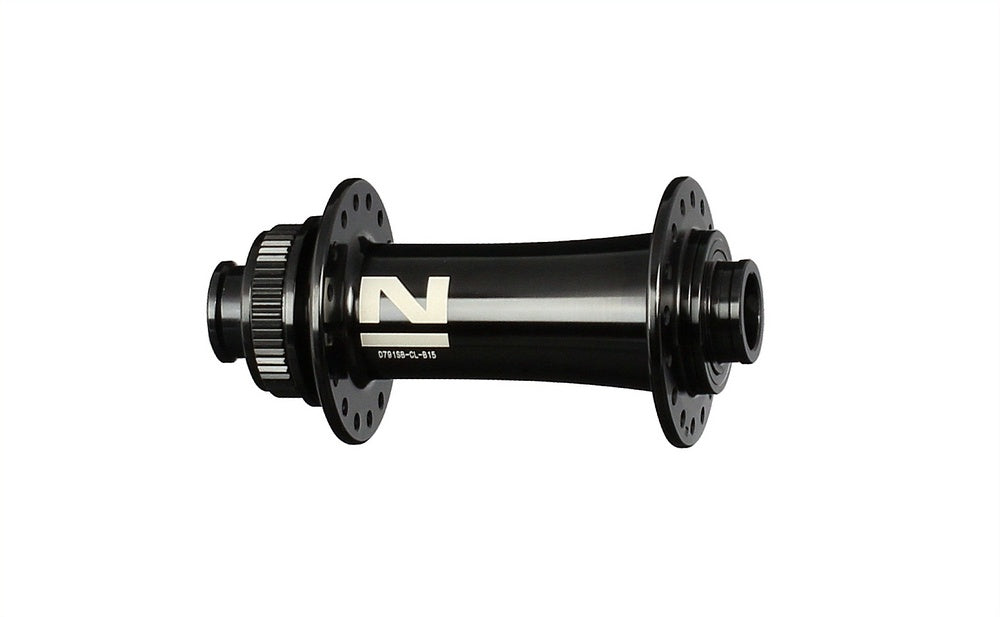 HUB "Novatec" Brand – FRONT - 15mm T/A BOOST (110mm OLD) - Centerlock disc - 32H - Sealed – Black - W/Novatec logo