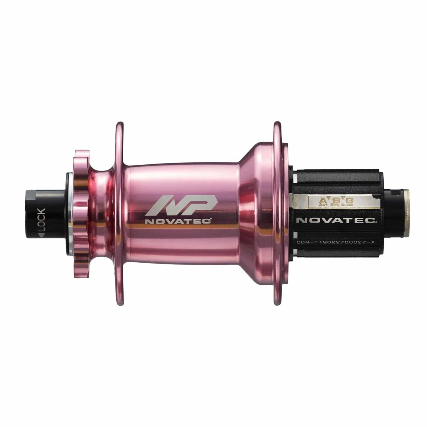 Hub, Novatec Rear 6 BOOST DISC Pink 32H 12mm T/A x 148mm OLD - SEALED
