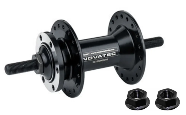 Hub, Novatec FRONT 6 , Nutted, Sealed, Black 36H 100mm OLD