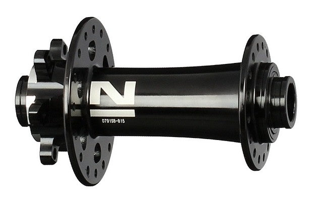 A NEW ITEM - Hub, Novatec Front, 6 BOOST DISC Black 36H 15mm T/A x 110mm OLD