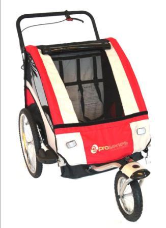 Bicycle Trailer/Jogger RED, Steel Frame. NEW UPGRADED w/swivel & lock in front wheel 40kg max weight
