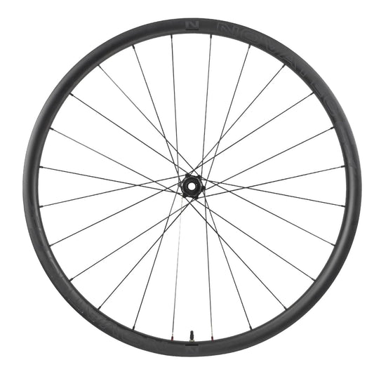 Wheelset CARBON 700c Novatec G24 Pro Gravel Centerlock (30mm wide 24mm inner width rims). DRS Shimano HG driver R: 142 x 12mm Thru. F: 100 x 12mm Thru 110kg rider limit