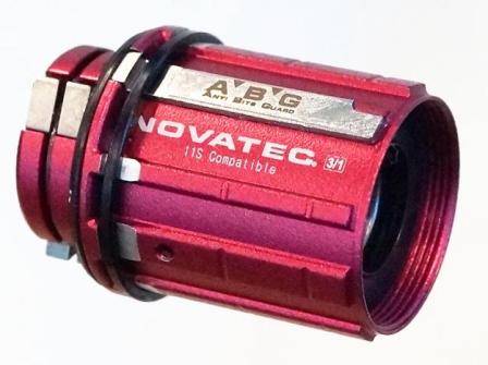 Cassette Body, Shim 8-11spd ABG, 6 Pawl suits all B Body novatec hubs inreases P.O.E from 27 to 54 giving 6deg of engagement (Requires 16.2mm Inner spacer - NOT included - 99060)