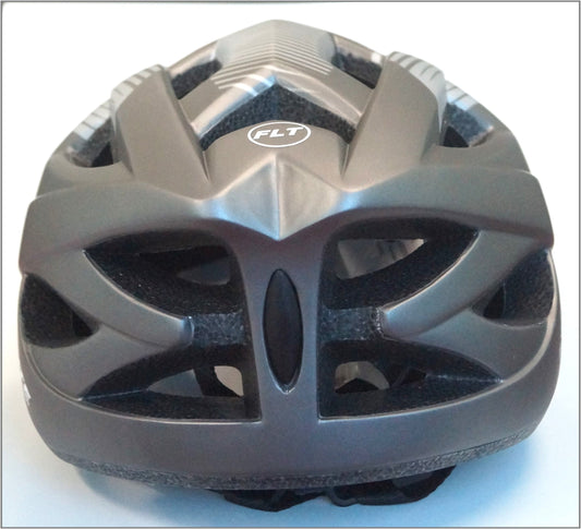 FLIGHT HELMET - Rec Range, Inmould, Australian Standards Approved, MATT TITANIUM / SILVER - 54-56cm SMALL