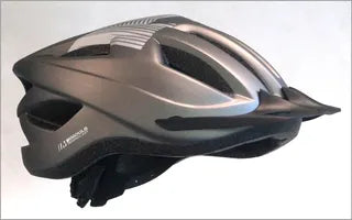 FLIGHT HELMET - Rec Range, Inmould, Australian Standards Approved, MATT TITANIUM / SILVER - 54-56cm SMALL