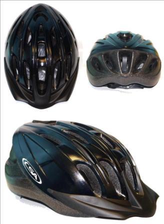 CHASER HELMET - GLOSS BLACK, Australia Standards Approved - SMALL / MEDIUM (54-58cm)