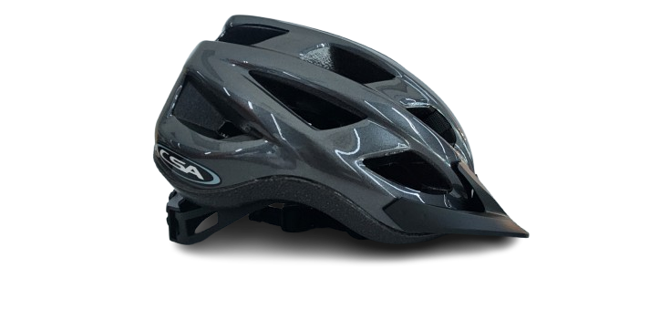 CHASER HELMET - GLOSS GREY, Australia Standards Approved -- MEDIUM / LARGE (58-62cm)